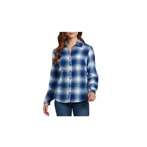 Dickies Women's Plaid Flannel Long Sleeve Shirt XLarge